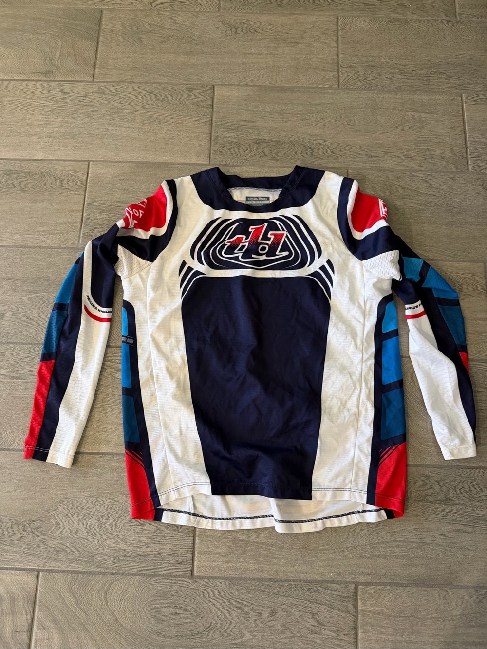 Troy Lee Kids Motocross Jersey/Pants - Navy/White/Red